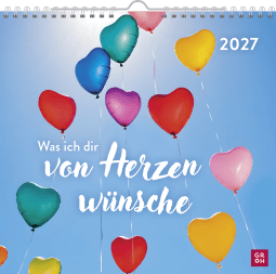 Produktbild von Wandkalender 2027: Was ich dir von Herzen wünsche