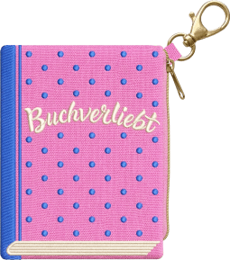 Buchverliebt Besticktes Täschchen, Buchverliebt