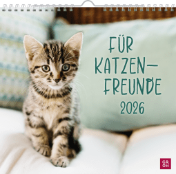 Wandkalender 2026: Für Katzenfreunde