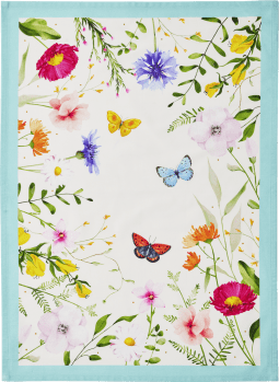 Blütenträume Geschirrtuch "Ein Stück vom Glück", 50 x 70 cm, beige