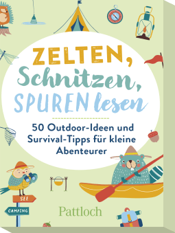 Produktbild von Zelten, Schnitzen, Spuren lesen: 50 Outdoor-Ideen und Survival-Tipps für kleine Abenteurer von Klara Wiesel