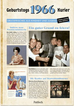 1966 – Geburtstagskurier