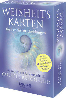 Buchcover von Weisheitskarten für Lebensentscheidungen: 52 Karten mit Anleitungsbuch von Colette Baron-Reid