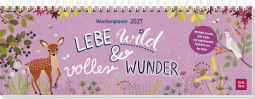 Produktbild von Tischkalender 2027 quer: Lebe wild und voller Wunder