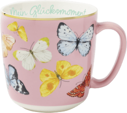 Blütenträume Kaffeebecher "Mein Glücksmoment", 350 ml