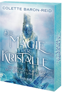 Buchcover von Die Magie der Kristalle: 58 Orakelkarten mit Anleitungsbuch von Colette Baron-Reid
