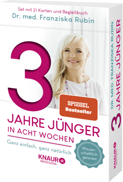 Buchcover von 3 Jahre jünger in acht Wochen: Ganz einfach, ganz natürlich von Dr. med. Franziska Rubin