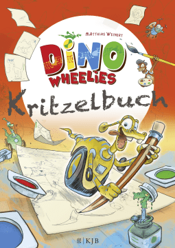 Buchcover von Dino Wheelies - Doodle Book von Matthias Weinert