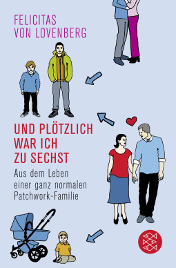 Buchcover von Und plötzlich war ich zu sechst: Aus dem Leben einer ganz normalen Patchwork-Familie von Felicitas von Lovenberg