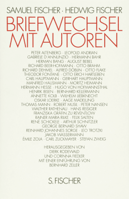 Buchcover von Briefwechsel mit Autoren von Samuel Fischer, Hedwig Fischer