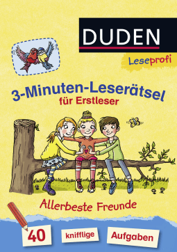 Buchcover von Duden Leseprofi – 3-Minuten-Leserätsel für Erstleser: Allerbeste Freunde: 40 knifflige Aufgaben  von Susanna Moll