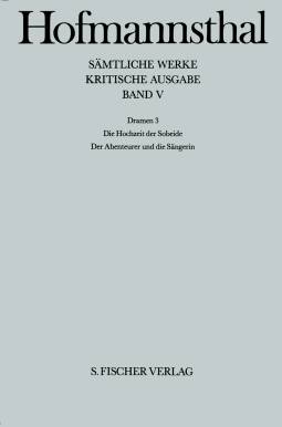Buchcover von Dramen 3: Die Hochzeit der Sobeide - Der Abenteurer und die Sängerin von Hugo von Hofmannsthal