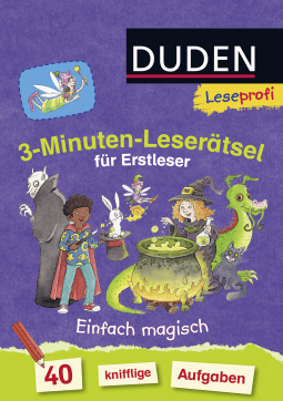 Buchcover von 3-Minute-Reading Puzzles for First Readers: Simply Magical!: 40 knifflige Aufgaben von Susanna Moll