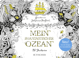 Buchcover von Phantastischer Ozean - Postkartenbuch von Johanna Basford
