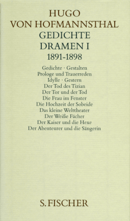 Buchcover von Gedichte. Dramen I. 1891-1898 von Hugo von Hofmannsthal