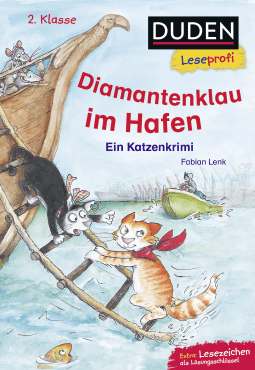 Buchcover von Duden Leseprofi – Diamantenklau im Hafen, 2. Klasse: Ein Katzenkrimi von Fabian Lenk