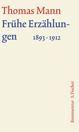 Buchcover von Frühe Erzählungen 1893-1912 von Thomas Mann