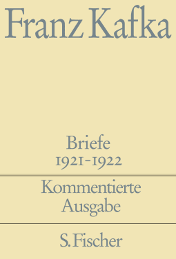Buchcover von Briefe 1921-1922: Band 5 (Kommentierte Ausgabe) von Franz Kafka