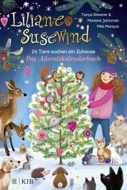 Buchcover von Liliane Susewind – 24 Tiere suchen ein Zuhause. Das Adventskalenderbuch von Tanya Stewner, Marlene Jablonski