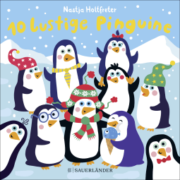 Buchcover von 10 lustige Pinguine von Nastja Holtfreter