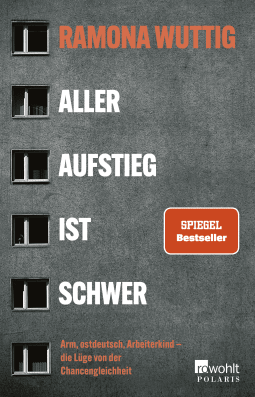 Buchcover von Aller Aufstieg ist schwer: Arm, ostdeutsch, Arbeiterkind – die Lüge von der Chancengleichheit von Ramona Wuttig