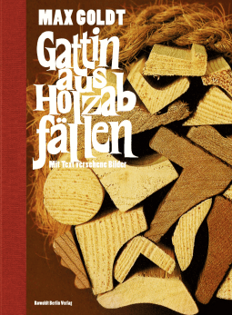 Buchcover von Gattin aus Holzabfällen: (mit Text versehene Bilder) von Max Goldt