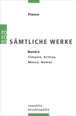 Buchcover von Sämtliche Werke 4: Timaios / Kritias / Minos / Nomoi von Platon