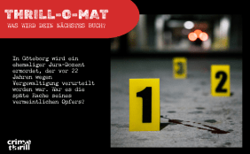Thrill-O-Mat 5: In Göteborg wird ein ehemaliger Jura-Dozent ermordet, der vor 22 Jahren wegen Vergewaltigung verurteilt worden war. War es die späte Rache seines vermeintlichen Opfers?