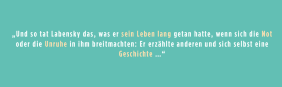 Tsokos & Tsokos: Heinz Labensky - und seine Sicht auf die Dinge