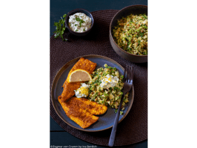 Gericht mit Superfood Kurkuma