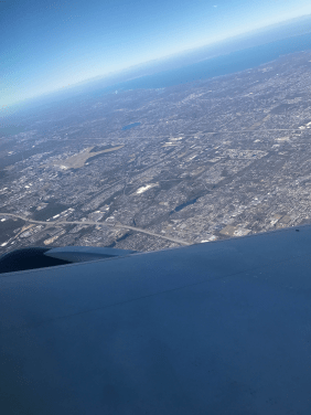 Anflug auf New York