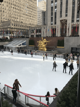 Eislaufen vor dem Rockefeller Center