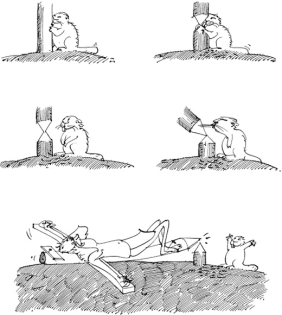Comic mit Otter