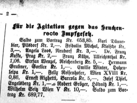 Spendenliste Reformblatt gegen Impfungen