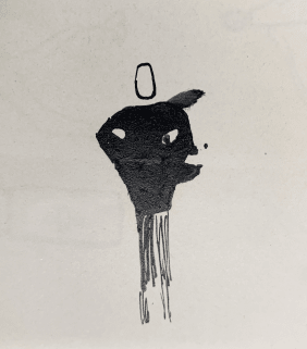 Zeichnung Kafka einzelne Figur frontal