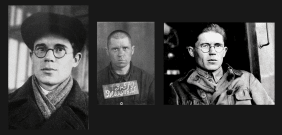 3 Portraitfotos Demidows aus den Jahren 1935, 1937, 1938