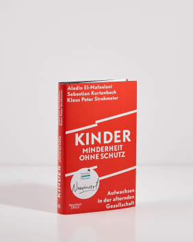 Cover des Buches "Kinder - Minderheit ohne Schutz" mit Sticker, auf dem "Nominiert" steht