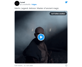 Merlin in der Serie "Cursed"