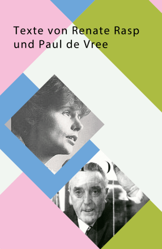 Bunte Grafik mit Fotos von Renate Rasp und Paul de Vree