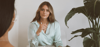 Bild von Gina Wahner bei einem Coaching