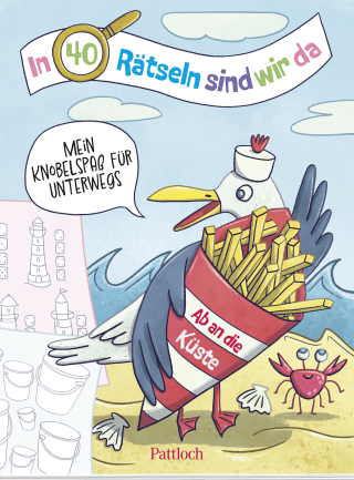 Produktbild von In 40 Rätseln sind wir da! – Ab an die Küste!: Mein Knobelspaß für unterwegs