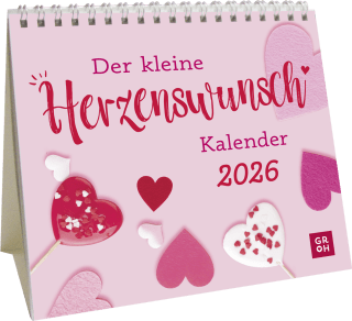 Mini-Kalender 2026: Der kleine Herzenswunschkalender