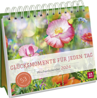 Wochenkalender 2024: Glücksmomente für jeden Tag