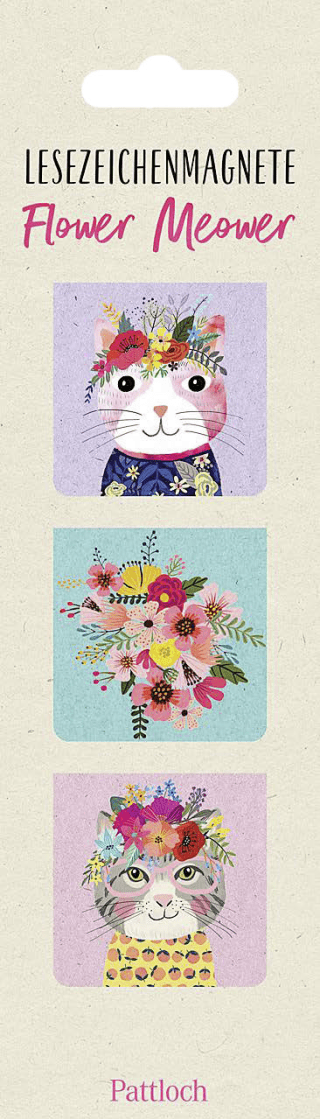 Magnetlesezeichen Flower Meower