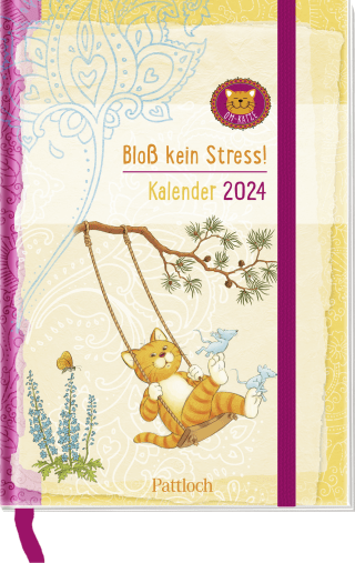 Taschenkalender 2024: Om-Katze: Bloß kein Stress!