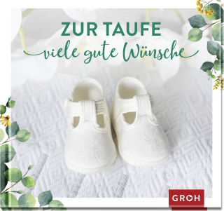 Zur Taufe viele gute Wünsche