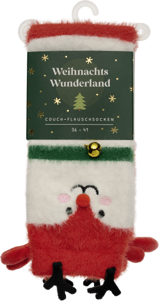 Kuschelsocken Rentier
