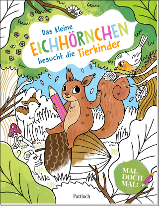 Mal doch mal! – Das kleine Eichhörnchen besucht die Tierkinder