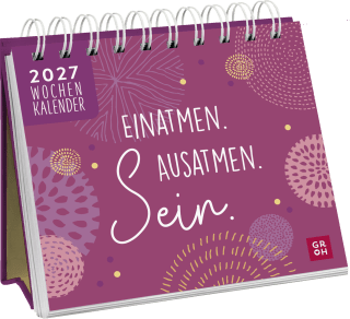 Mini-Wochenkalender 2027: Einatmen. Ausatmen. Sein.