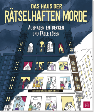 Produktbild von Das Haus der rätselhaften Morde: Ausmalen, entdecken und Fälle lösen